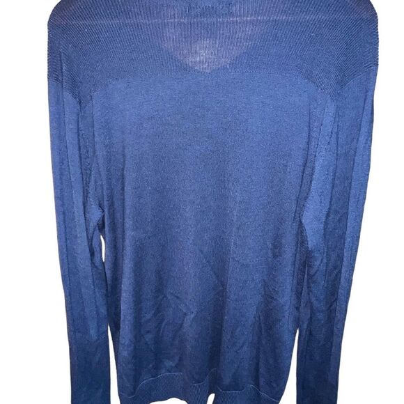 Inc. International Concepts cobalt blue men’s v-neck sweater size medium - Picture 2 of 4